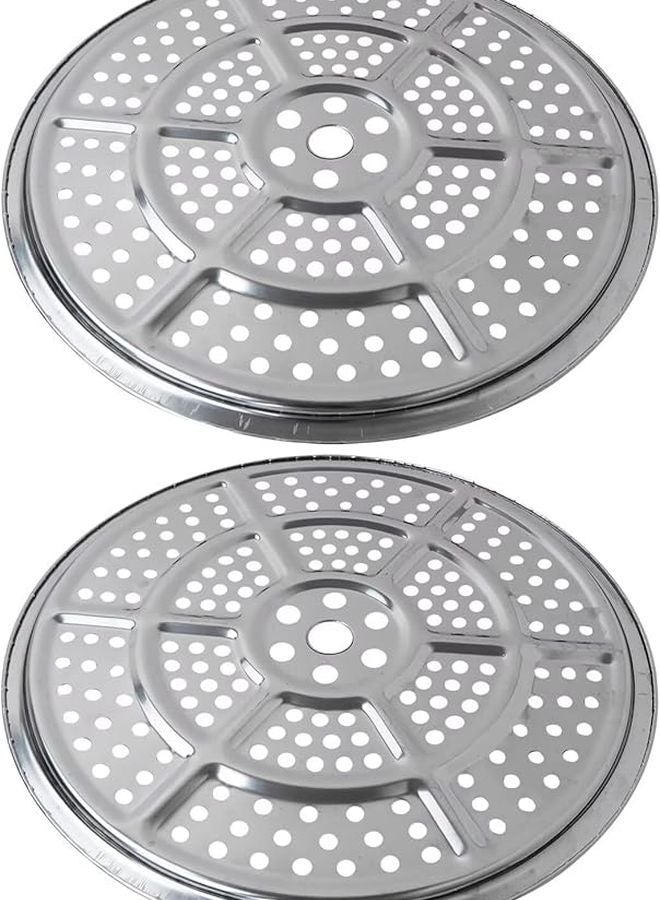 2 قطعة رف تعليب من الفولاذ المقاوم للصدأ لطباخات الضغط بريستو أول أمريكان تي-فال - Image 1